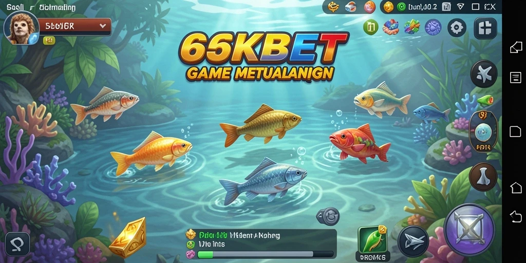 Screenshot utama 66KBET menampilkan gameplay memancing yang mengasyikkan.