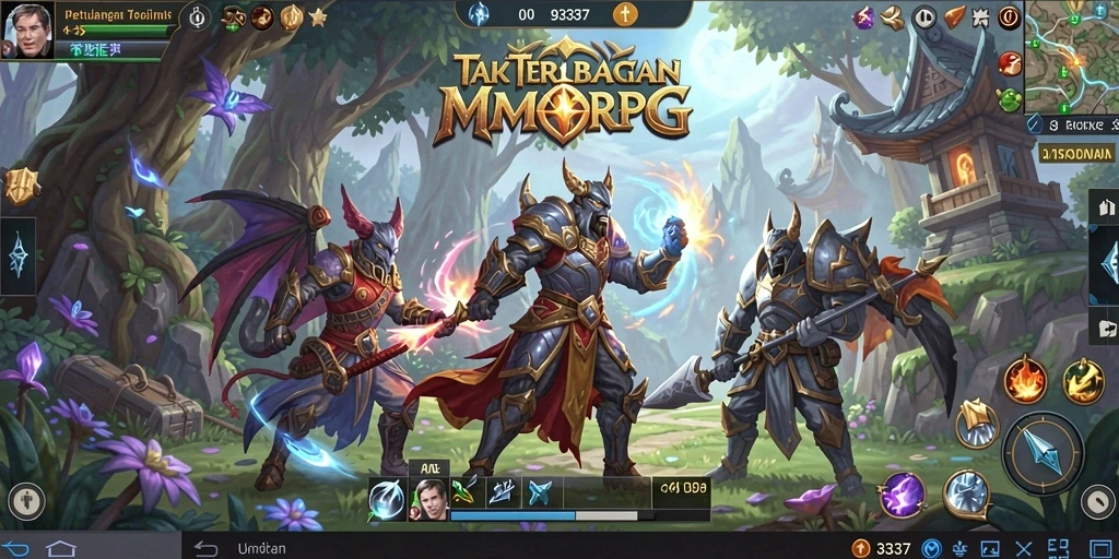 Screenshot gameplay <strong>93337</strong> yang menunjukkan aksi seru dalam bertarung.