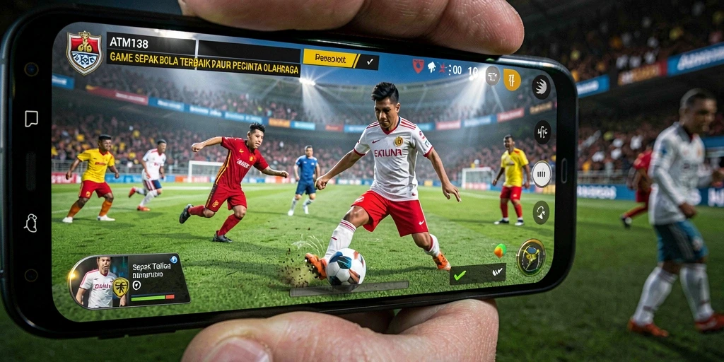 Tampilan gameplay ATM138 yang seru dan penuh aksi sepak bola.