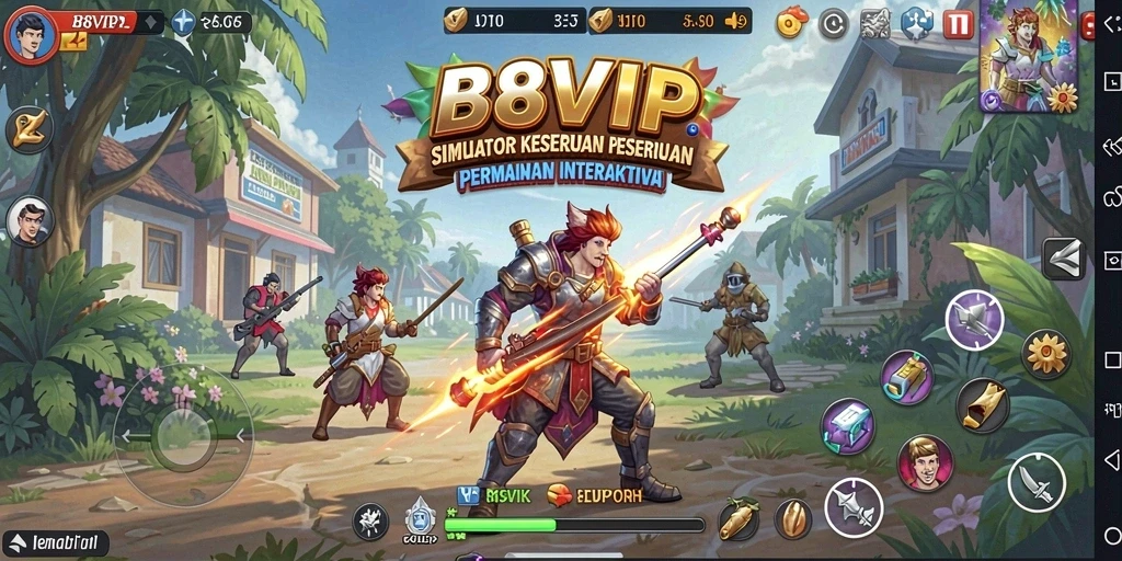 Tampilan gameplay B8VIP yang interaktif dan menarik.