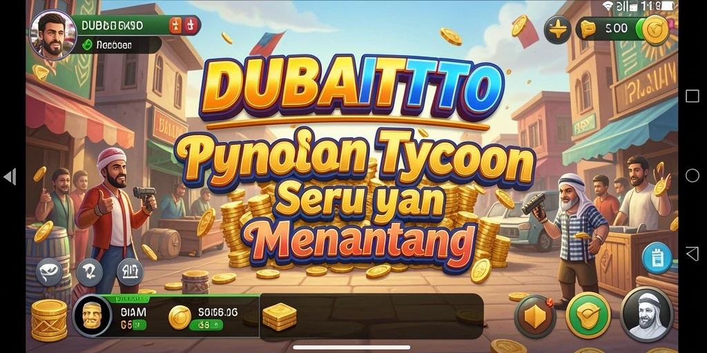 Screenshot DUBAITOTO menampilkan aksi gameplay Tycoon yang menantang.