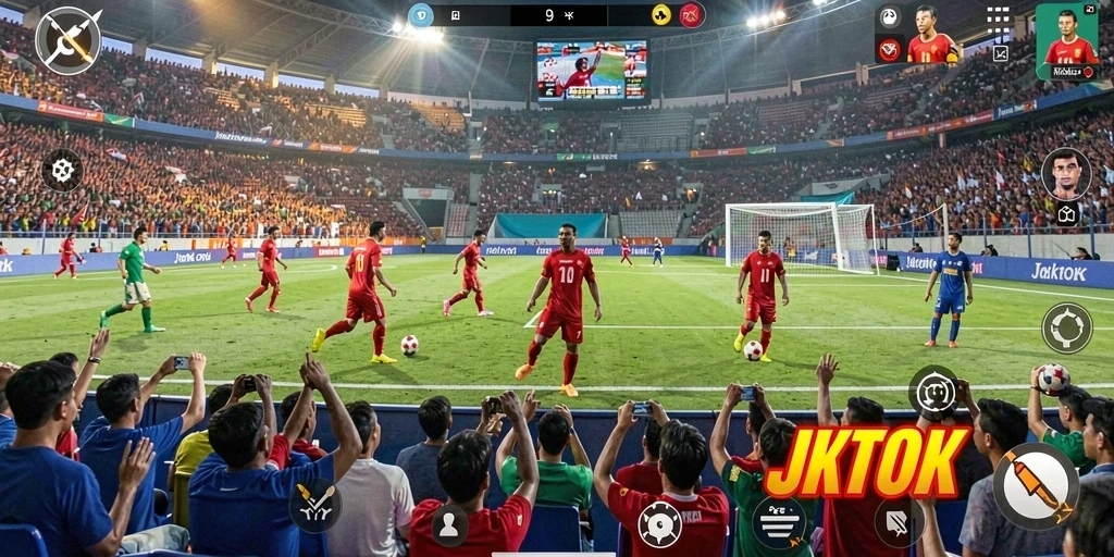 Tampilan permainan JKTOK yang seru dan mendebarkan.