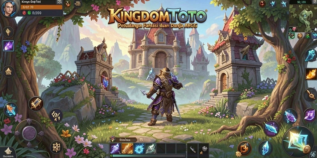 Tampilan gameplay epik di dunia fantasi KINGDOMTOTO.