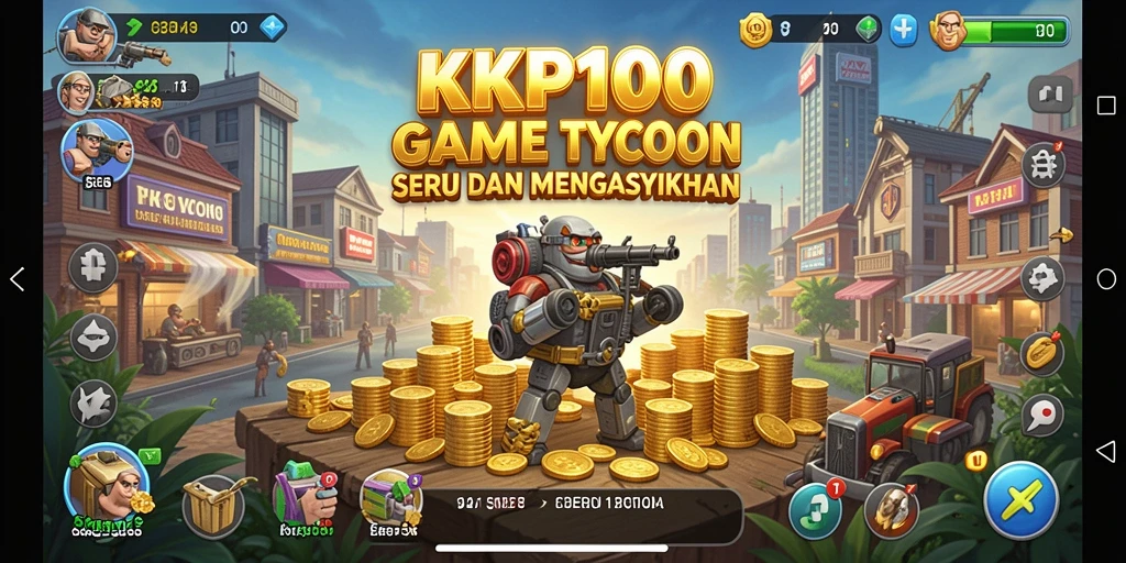 Tampilan gameplay Tycoon KPK100 yang menarik dan mendebarkan.
