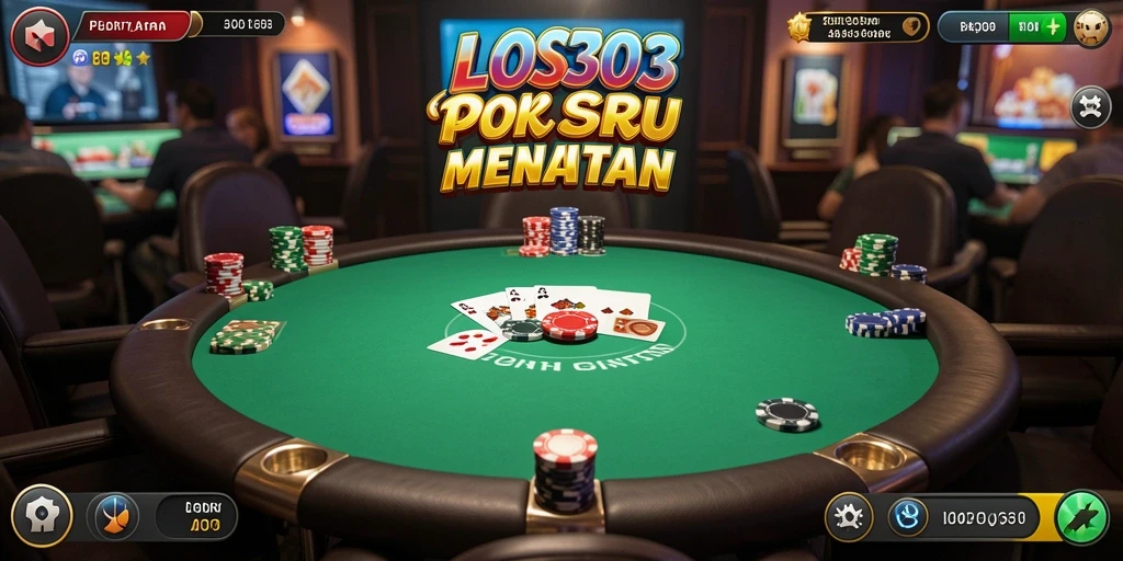 Tangkapan layar gameplay poker yang menarik dan interaktif.