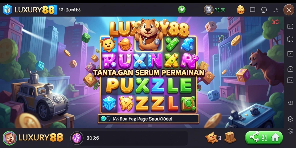 Tampilan gameplay menarik dari LUXURY88 dalam menyelesaikan puzzle.