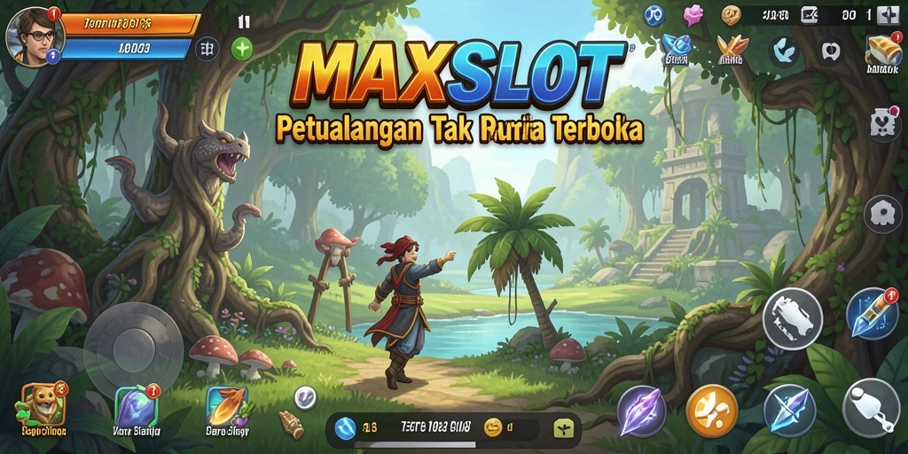 Gameplay <strong>MAXSLOT</strong> yang menghadirkan petualangan seru di dunia terbuka.