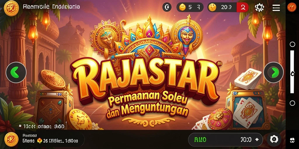 Screenshot utama RAJASTAR menampilkan gameplay slot yang seru dan menarik.