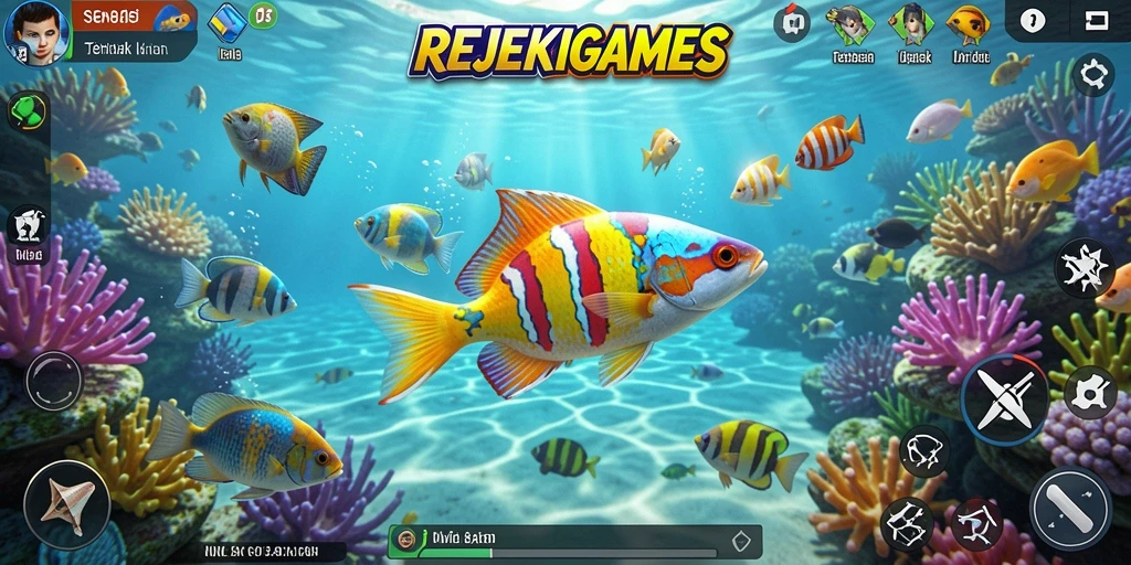 Tampilan menarik gameplay Tembak Ikan yang memikat.