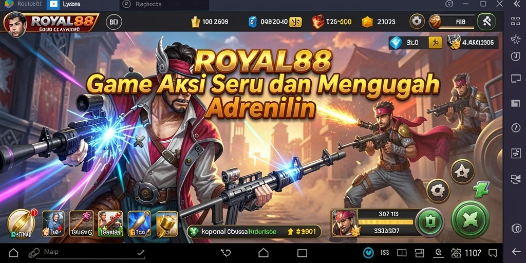 Tampilan gameplay menarik dan penuh aksi dari ROYAL88.
