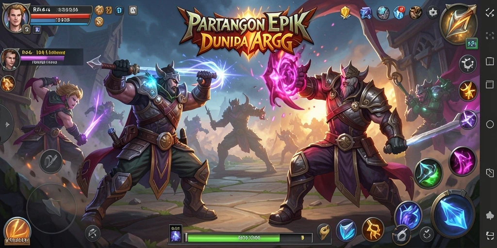 Tampilan aksi mendebarkan dalam gameplay ARPG RR44.