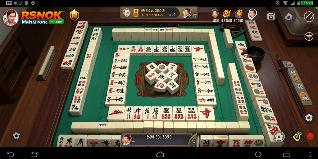 Screenshot gameplay RSNOK yang menampilkan tantangan Mahjong.