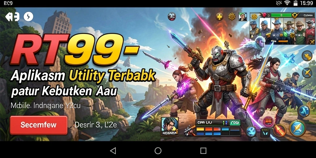 Screenshot utama RT99 menunjukkan tampilan antarmuka yang menarik dan fungsional.