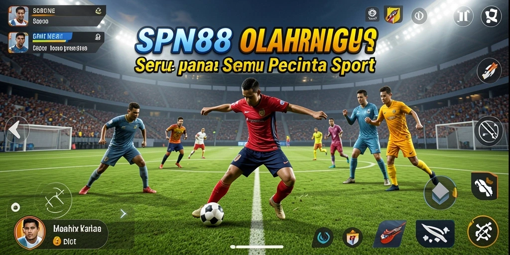 Tampilan gameplay SPN88 menampilkan aksi olahraga yang seru dan interaktif.