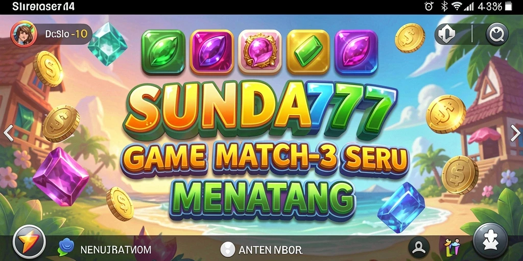Tampilan gameplay SUNDA777 yang seru dan penuh warna.