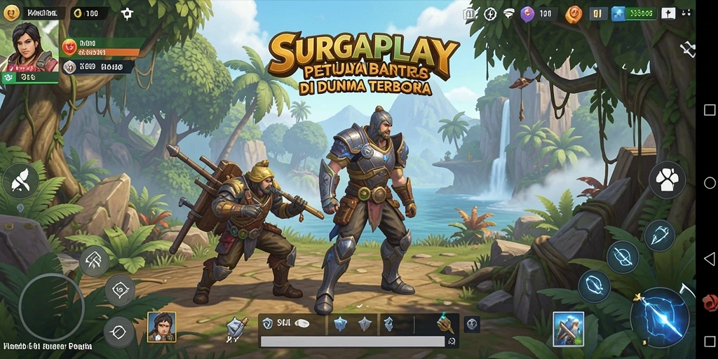 Tampilan utama gameplay SURGAPLAY dengan berbagai petualangan menarik.