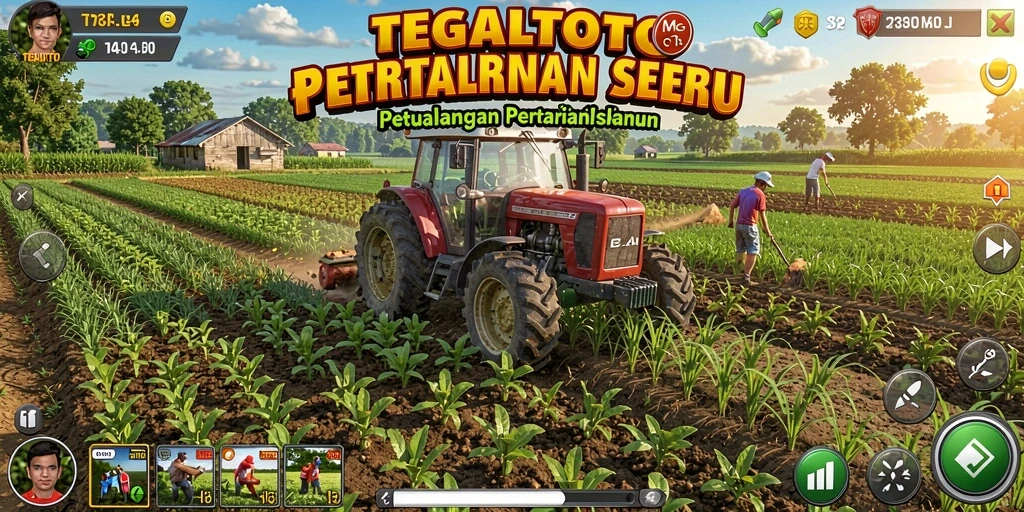 Gameplay seru dalam TEGALTOTO saat menanam berbagai tanaman.