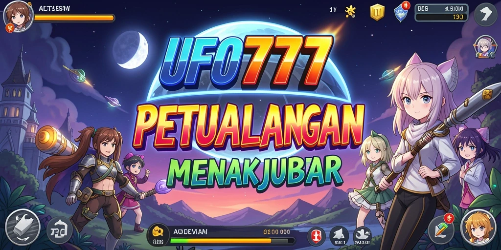 Screenshot dari gameplay <strong>UFO777</strong> menampilkan karakter anime yang dinamis dan petualangan seru.