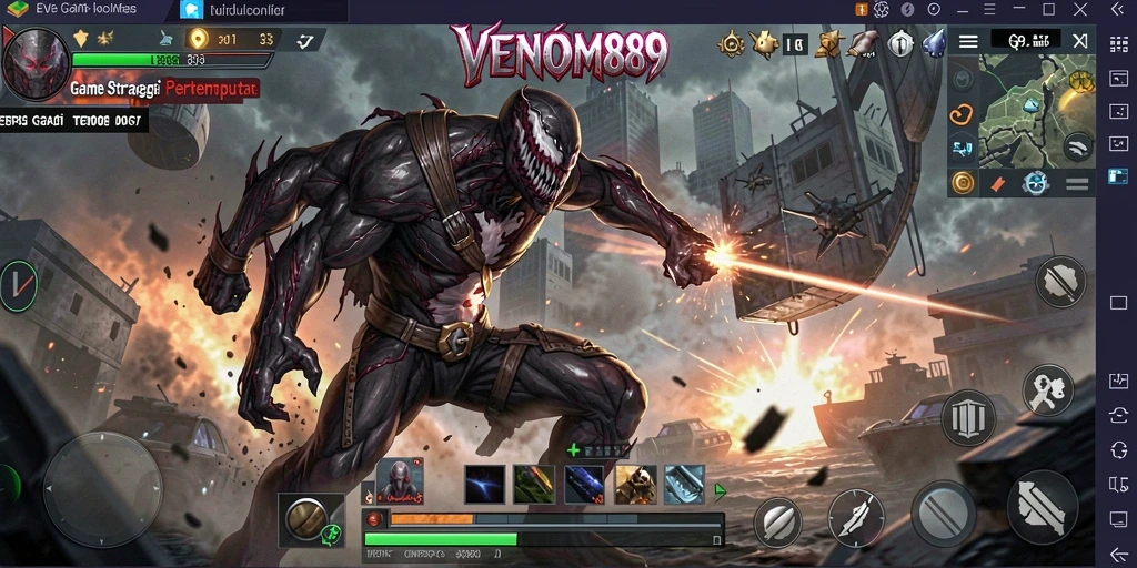 Tampilan gameplay VENOM889 yang menarik dan strategis.